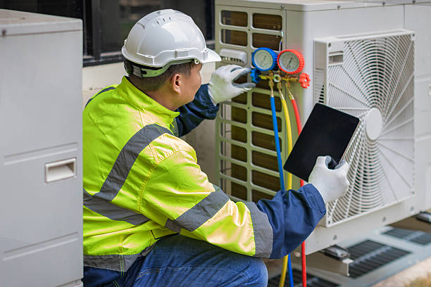 Professional Air Duct Cleaning technician working in Brooklyn, OH